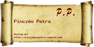 Pinczés Petra névjegykártya